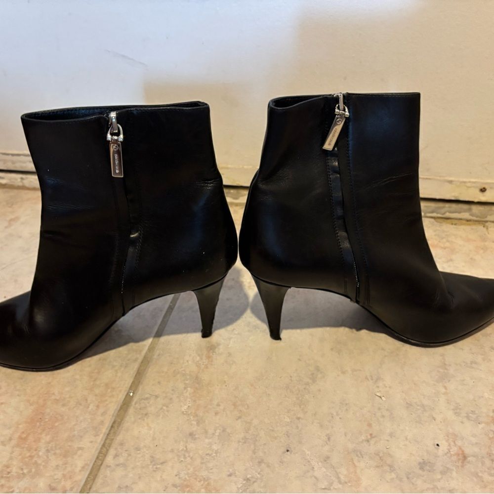 Roberto Cavalli dress heels classic shoes pointed toe Ankle Boot leather bootie